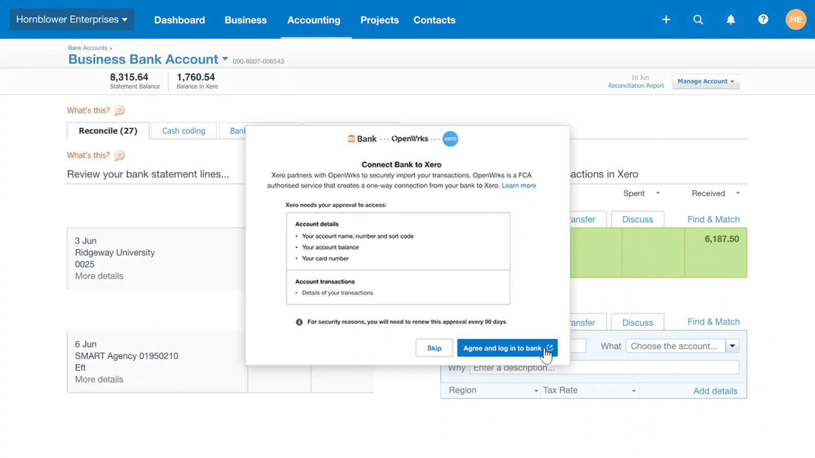 Step 4: Watch New Data Come Into Xero